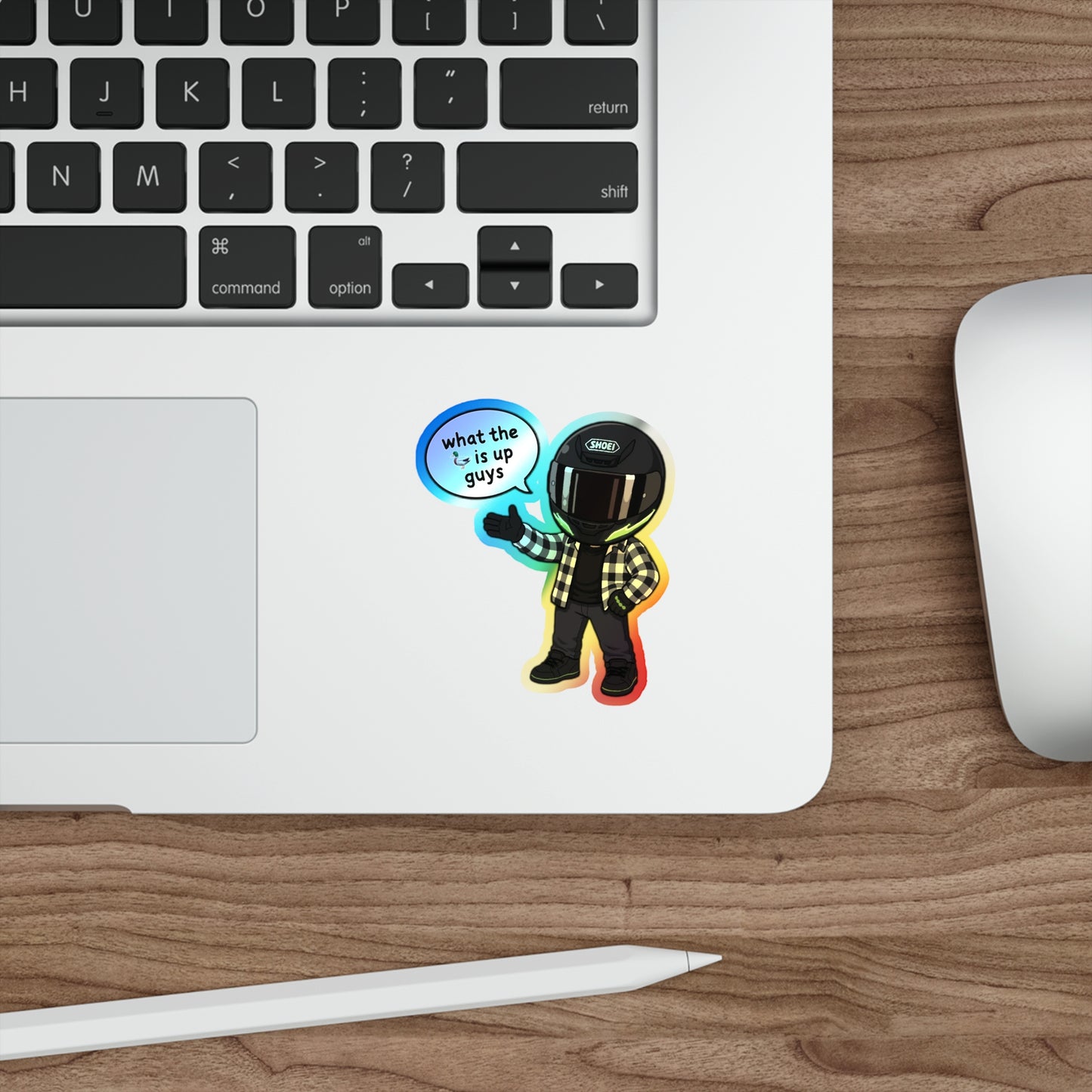 "What the Fuck is Up Guys" Holographic Sticker
