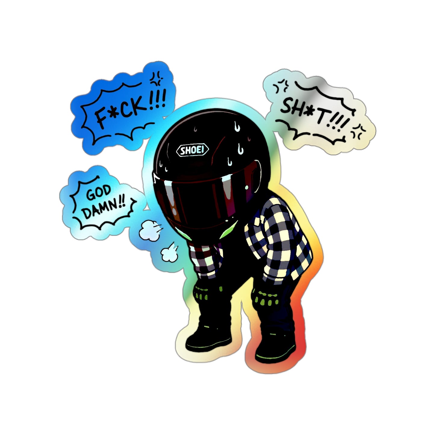Out of Breath Phan Holographic Sticker