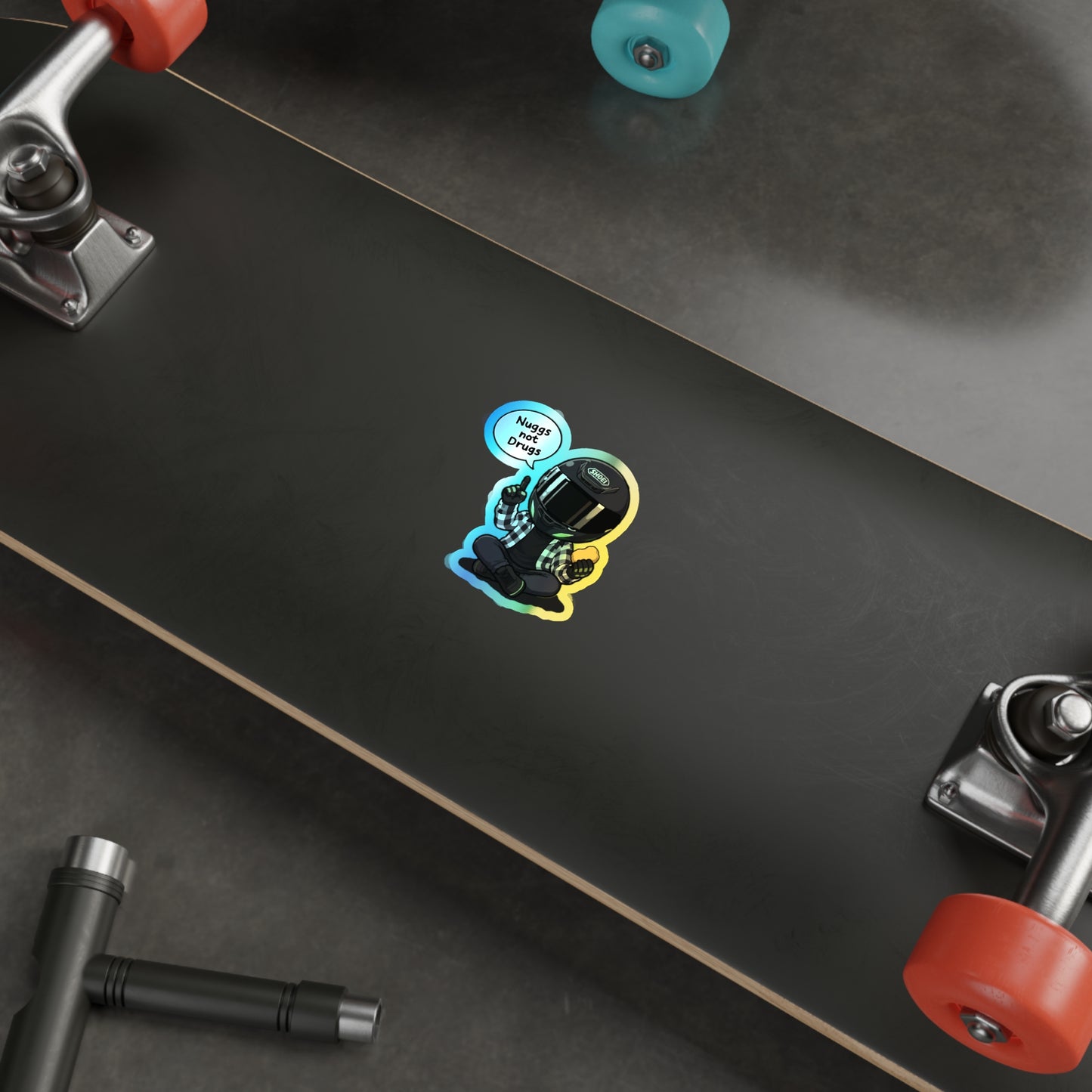 Nuggs Not Drugs Holographic Sticker